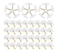 SOIMISS 100pcs Masonry Push Pins Large Head Design Silver Metal Cement Wall Pins Stable Hold Wall Space Tacks for DIY Project