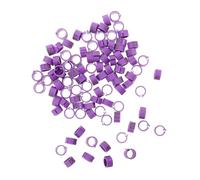 SOIMISS 100pcs Pigeon Leg Rings with Identification Bands for Pigeons Quail Finch Lovebirds Lightweight Durable Poultry Foot Tags for Competitive Events