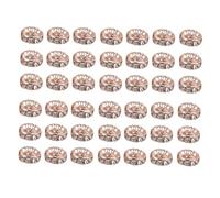 SOIMISS 100Pcs Rose Gold Wheel Ring Charms for DIY Jewelry Making Diameter Pendants for Necklaces Bracelets Keychains Creative Accessories Great Idea