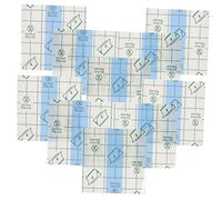 SOIMISS 100pcs Self Adhesive Disposable Makeup Hand Palette Transparent PU Film Mixing for Secure and Convenient Cosmetic Blending for DIY Nail Art and Makeup Lovers