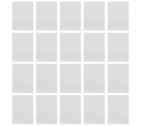 SOIMISS 100pcs Shaped Document Holder Clear Plastic File Sleeves for Home Office Storage and Sturdy File Organizer Elegant Design for Document Protection