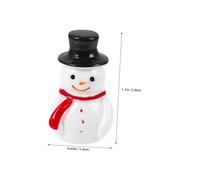 SOIMISS 100pcs Snowman Resin Crafts Dollhouse Snowman Mini Resin Christmas Decor Xmas Miniatures Small Mini Winter Figurines for Crafts Dollhouse Miniature