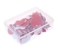 SOIMISS 100Pcs Two Color Heart Shaped Plastic Counting Chips for Math Learning Tokens with Smooth Edges Colored Counters for Early Education and Board Games Enhances Logical Thinking and