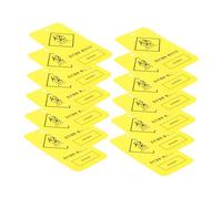 SOIMISS 100pcs Yellow Medical Waste Identification Tags Classification Labels for Safe Medical Waste Disposal Easy to Use Warning and Caution Tags Compliant with Standards for Healthcare