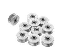 SOIMISS 10pcs 3d Printer Timing Pulley 20 Teeth Synchronous Wheel Pulley for 6mm Width Belt 3mm Bore Wheel Silver