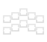 SOIMISS 10pcs 86 Type Fireproof Light Switch Protector Gaskets, Socket Surround Plate Insulation Pads for Wall Switch Covers, Electrical Outlet Anti-fire Sealing Gasket