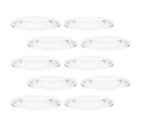 SOIMISS 10pcs Acrylic Double Convex Lens Transparent Optical Magnifying Lens for Physics Teaching Science Experiments Portable Basic Optics