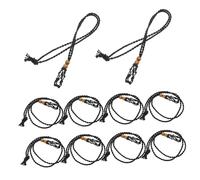 SOIMISS 10pcs Adjustable Crystal Cage Necklace Holder Lightweight Vintage Quartz Stone Pendant Stand for DIY Jewelry Making Unique Handmade Design for Women and Men