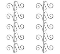 SOIMISS 10Pcs Adjustable Metal Crochet Yarn Guide Rings for Fingers, Lightweight Silver Tension Control Rings for Knitting and Crocheting, DIY Craft Supplies for Grandma and Artistic