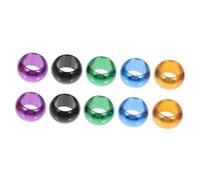 SOIMISS 10Pcs Aluminum Bird Leg Rings for Homing Pigeons Easy to Use Foot Bands for Racing Pigeons Parakeets and Other Birds Includes Each of Gold Blue Green Purple and Black