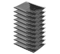 SOIMISS 10pcs Black Bubble Pouch Bags with Sliplock Seal for Shipping Lightweight Protective Packaging with Window for Fragile Item Mailing and Bulk Transport