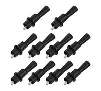 SOIMISS 10pcs Black Insulated Alligator Clips Electrical Test Lead Clamps for Multimeter Battery Testing with Crocodile Jumper Clips Suitable for Electronic and Electrical Testing