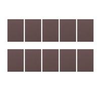 SOIMISS 10pcs Brown Sanding Sponge Blocks 70x100x5mm Flocking Backing Grinding Sponges for Woodworking and Paint Surface Polishing Suitable for Dry and Wet Use
