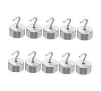 SOIMISS 10pcs Chrome-plated Calibration Weight Set Hooked Gram Weights for Digital Scales Laboratory Physics Experiments Teaching Portable and Precise Scale
