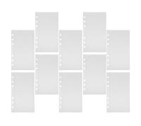 SOIMISS 10pcs Clear Binder Pockets Plastic Envelope Inserts for Budget Cash Document Filing and Binder Page Dividers Lightweight Organizer for Travel and Daily Use