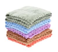 SOIMISS 10pcs Coral Washcloth Reusable Face Towels Soft Bath Towel for Newborn Toddlers Washcloths Random Color