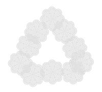 SOIMISS 10pcs Crochet Knitting Sheets DIY Plastic Mesh Canvas for Needlepoint Embroidery Crafting Small Plum Blossom Shape Portable Sewing Sheets for Handmade Projects