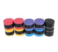 SOIMISS 10pcs Drum Stick Wraps Non-slip Sweat-absorbent Tape Set for Electronic Drum Kit with Anti-shock Fabric in Blue, Black, Red, Purple, Yellow - Drumstick Accessories for Percussion