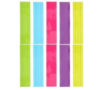 SOIMISS 10pcs Dry Erase Sentence Strips for Teachers Reusable Non-magnetic Pet Material Strips with Four-grid Three-line Design for Classroom Home Office Learning and Sentence Practice