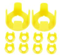 SOIMISS 10pcs Emergency Stop Switch Protective Cover Industrial Safety Guard for Push Button Switches Lightweight Compact Environments Accident Prevention Broad Compatibility
