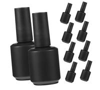 SOIMISS 10pcs Empty Nail Polish Bottles Nail Gel Storage Bottles 15ml Glass Material Easy to Open Compact Design for Grooming on The Go