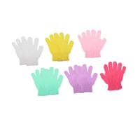 SOIMISS 10pcs Exfoliating Finger Cots Deep Cleaning Glove for Home Shower Use Safe Bathing Glove to Remove Dead Skin for Body Exfoliation Random Color