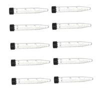 SOIMISS 10pcs Glass Centrifuge Tubes Tapered Bottom with Screw Caps Chemically Resistant Storage Vials for Molecular Biology Clinical Chemistry and Biochemistry Research