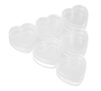 SOIMISS 10pcs Heart Shaped Plastic Nail Art Box for Small Items