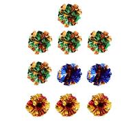 SOIMISS 10pcs Interactive Cat Crinkle Balls Lightweight Colorful Cat for Indoor Play Kitten Sound Random Colors