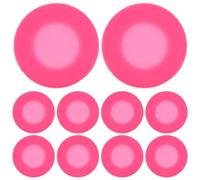 SOIMISS 10Pcs Magenta Silicone Stethoscope Covers Soft Replacement Diaphragm Protectors for Doctors Medical Diagnostic Tool Accessories Healthcare Staff