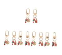 SOIMISS 10pcs Metal Carp Keyrings Decorative Keychain Pendants for Bags Wallets Phones Adorable Lightweight Keychains for Special
