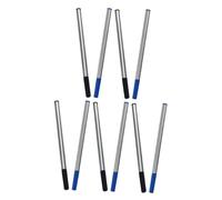 SOIMISS 10pcs Metal Gel Ink Pen Refills Smooth Writing Quick Dry Replacement for Ballpoint Pens Fit Office School Supplies Blue and Black