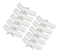 SOIMISS 10Pcs Miniature Beach Chair Dollhouse Prop White PVC Deck Chair for Microlandscape for Garden Party and Desktop Decoration