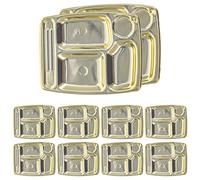 SOIMISS 10Pcs Miniature Simulated Kitchen Plates for Dollhouses Divided Food Props for House Decor DIY Projects and Photo Props