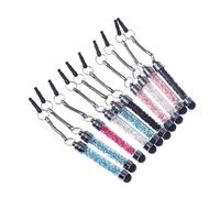 SOIMISS 10PCS Multi Color Capacitive Diamond Crystal Stylus Pens for Touchscreens Ultra Responsive Soft Tips Portable Design for Smartphones and Tablets