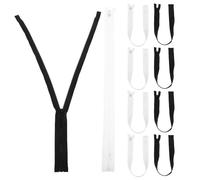 SOIMISS 10pcs Multi Function Household Zippers Long Zipper Replacement for Coats Jackets and DIY Sewing Crafts Easy to Install Decorative Zip Fasteners
