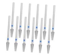 SOIMISS 10pcs Nail Drill Bit Replacement Aluminum Oxide Diamond Nail Bits for Cuticle Prep and Gel Removal Salon and Home Use