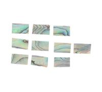 SOIMISS 10Pcs Natural Abalone Shell Inlay Strips for Guitar Sound Hole Decoration Easy to Install Durable Decorative Guitar Shell Trim DIY Patterns for Unique