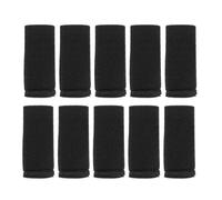 SOIMISS 10pcs Nylon Belt Loop Keepers Band Retainer Black Herringbone Elastic Material Versatile Use Low Friction for Men Camping Trips Belt Accessories