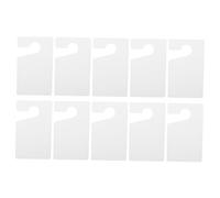 SOIMISS 10pcs Parking Permit Hang Tags Blank DIY Door Hanger Signs Rearview Mirror Parking Permit Tags for Cars Easy Installation Visible Pass Holder