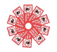 SOIMISS 10pcs Please Do Not Touch The Sign Dont Touch My Car Sticker Warning Label Peel and Stick Decal Do Not Touch Vinyl Label Self Adhesive Warning Sign Mailing Labels PVC Self-Adhesive