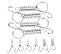 SOIMISS 10pcs Rabbit Cage Door Spring Hook Fixed Hanger for Bird Feeder Sturdy Metal Spring Hook for Pigeon and Small Animal Cages