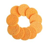 SOIMISS 10pcs Reusable Beige Polyurethane Makeup Pads for Face Cleansing and Gentle Exfoliation, Safe for Facial Skin, for Makeup Removal and Daily Skincare Random Color