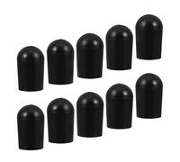 SOIMISS 10pcs Rubber Cello Endpin Stopper and Double Bass Endpin Protector with Nonslip Stability and Improved Tone Quality, Black Replacement End Pin Cap for Professional Musicians