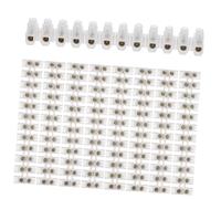SOIMISS 10pcs Screw Terminal Block Electrical Cable Connectors Kit U-shaped Wire Connectors with High Conductivity Annealed Brass and Pa Nylon Insulation for Home Appliances Motors and