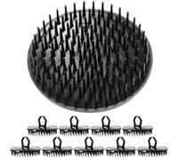 SOIMISS 10pcs Shower Scalp Massager Portable Shampoo Brush Exfoliate The Scalp Increase Blood Flow Lightweight Plastic Design for Travel Adults Women Comfortable Hand Feeling Simple