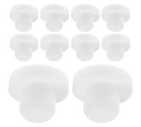 SOIMISS 10pcs Solid Silicone Plugs for Salt and Pepper Shakers, Reusable Silicone Bottle Stoppers 12mm Replacement Sealing Plugs for Bottles, Pipes, and Flower Pots