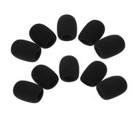 SOIMISS 10pcs Sponge Mic Covers for Lapel Headsets Windproof Protection for for Speech Conferences Noise Reduction for Sound