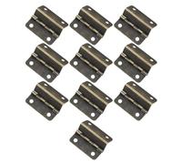 SOIMISS 10Pcs Three-Fold Iron Hinges Metal Cabinet Hardware for Wooden Storage Boxes Suitable for Home and Kitchen Use