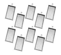 SOIMISS 10pcs Vintage Alloy Pendant Trays for Jewelry Making Crafts, Sturdy and Quality Rectangular Blank Trays, for Photo Pendant Making and DIY Jewellery Projects